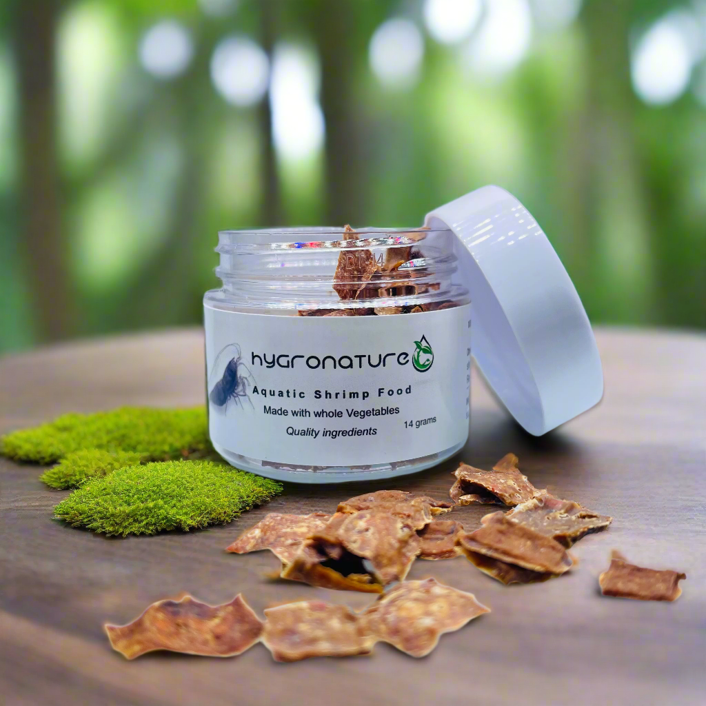 Hygronature Aquatic Shrimp Food - 100% Natural made with whole vegetables +
