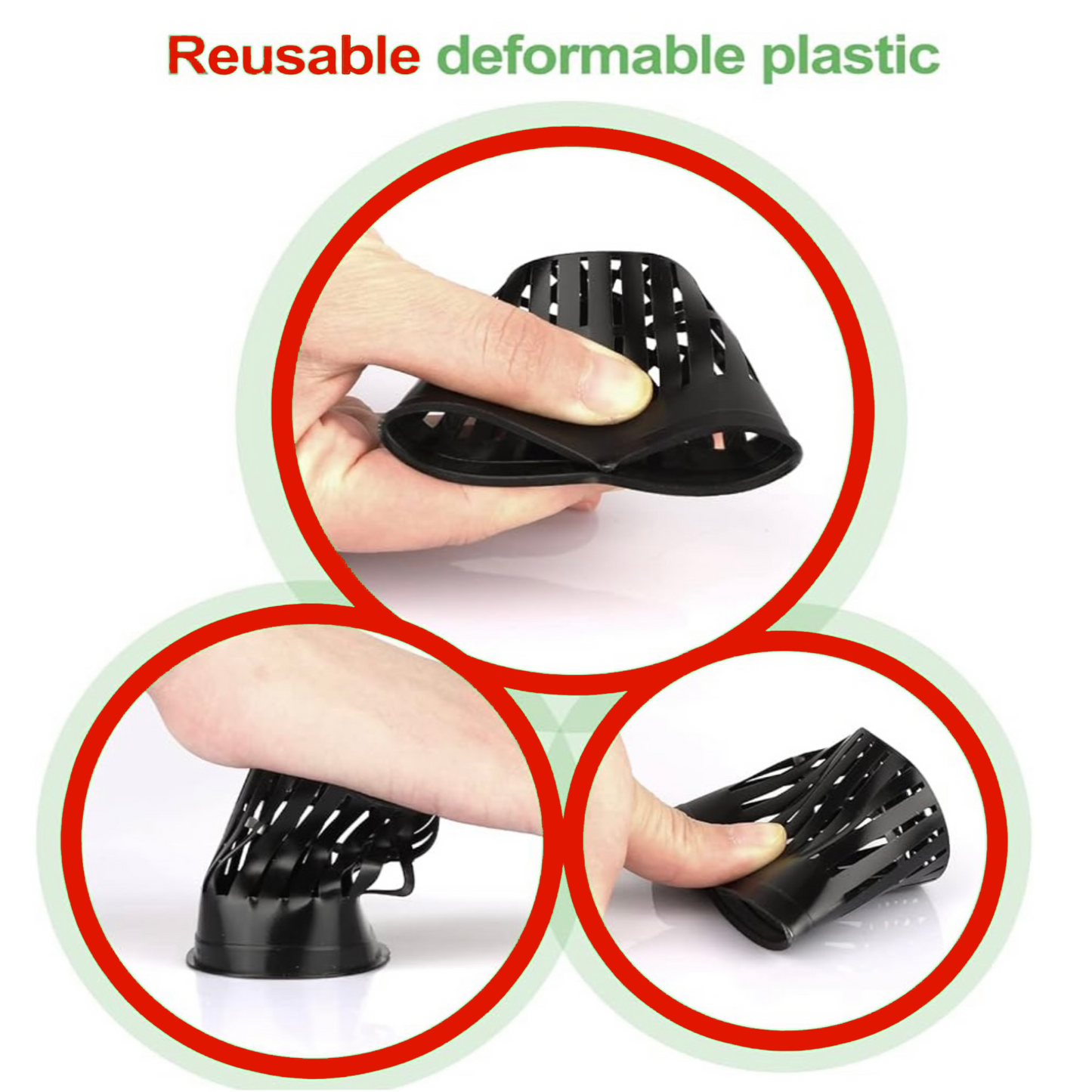 2 Inch Hydroponics Net Pots - Slotted Mesh Net Cups for Plant Growing System - Self Watering Baskets for Indoor and Outdoor Plants, Hydroponics Supplies Kit