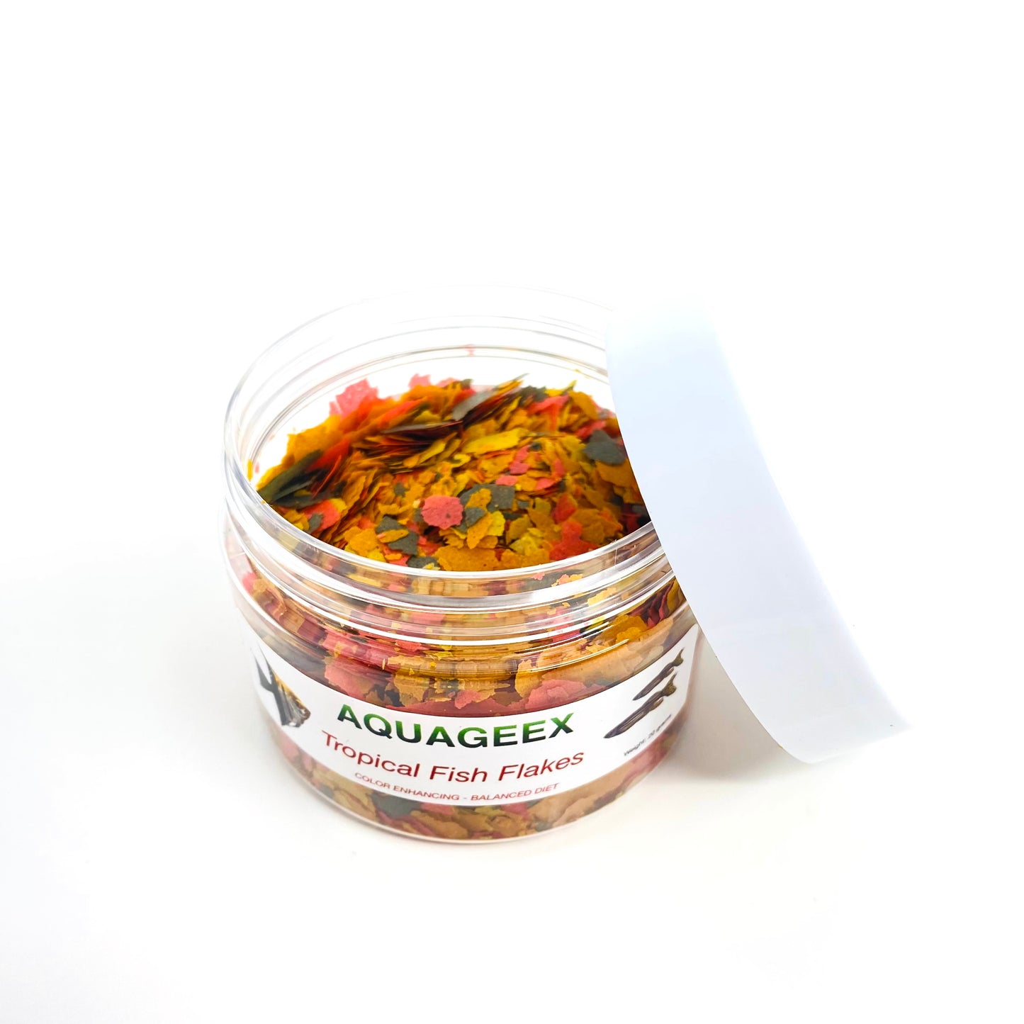 AQUAGEEX Tropical Fish Flake Food, Color and Health
