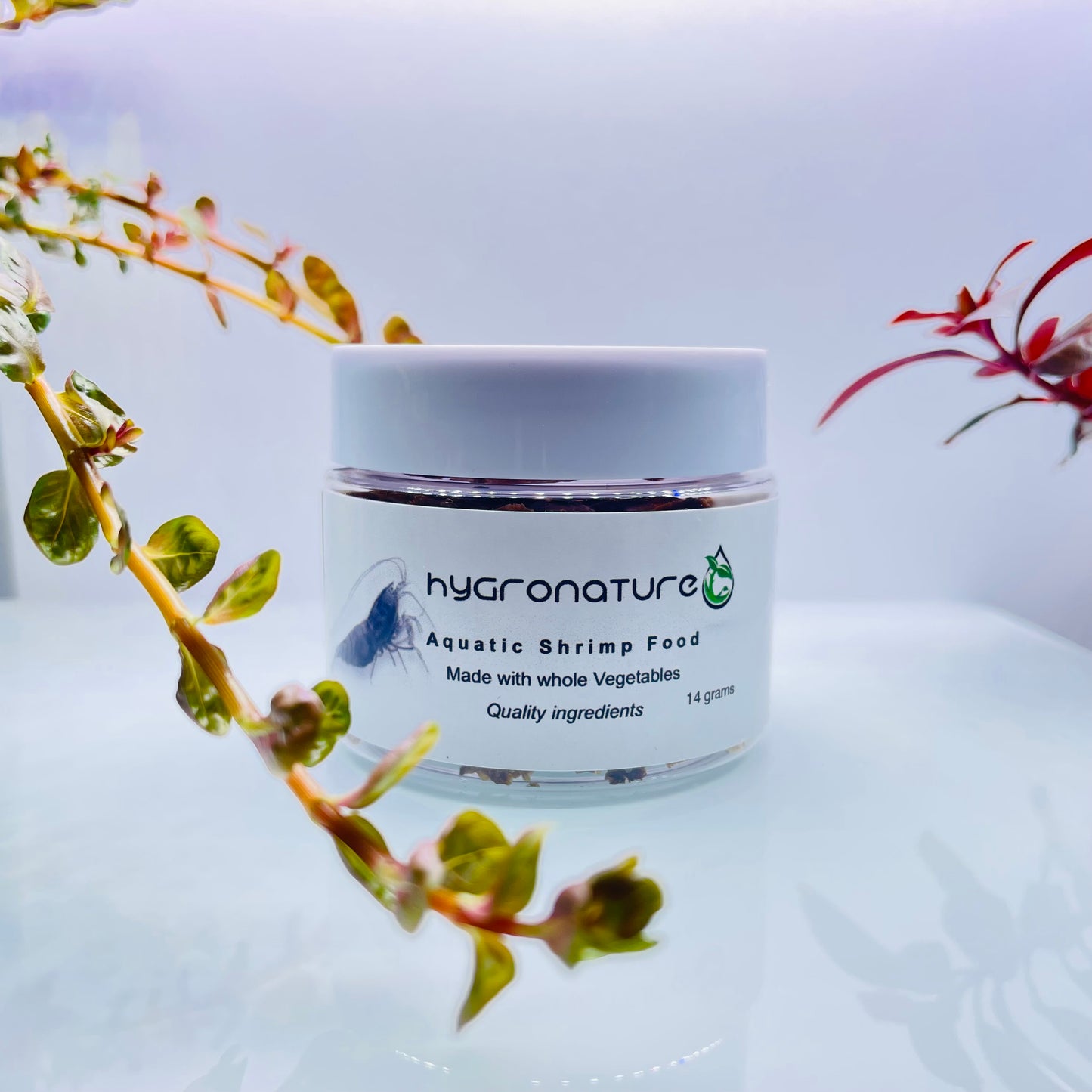 Hygronature Aquatic Shrimp Food - 100% Natural made with whole vegetables +