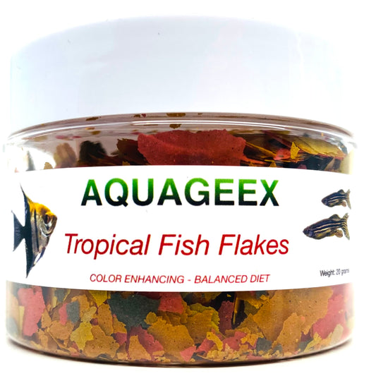 AQUAGEEX Tropical Fish Flake Food, Color and Health