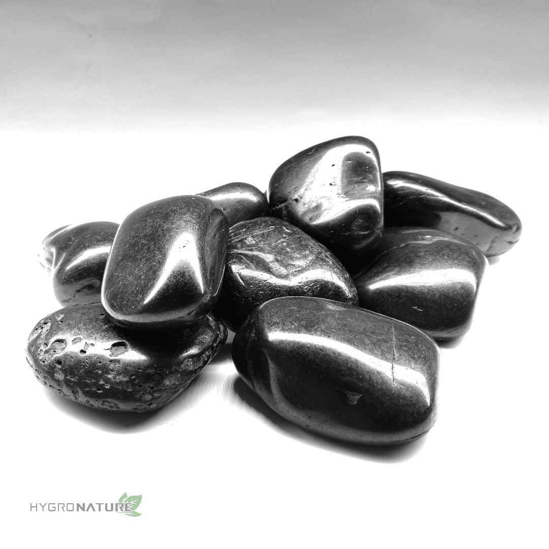 Polished Black River Rocks