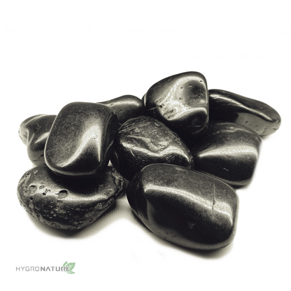 Polished Black River Rocks