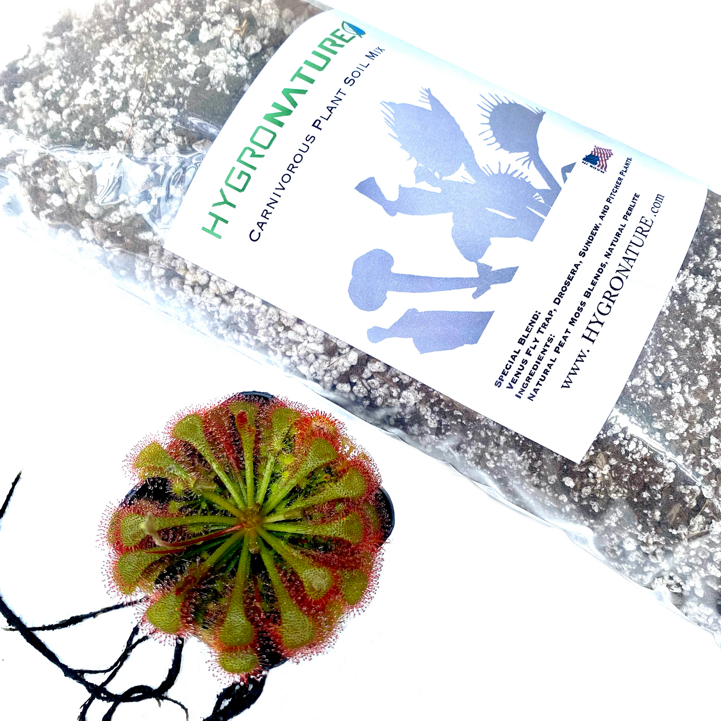 Special Blend Carnivorous Plants Soil Mix for Venus Flytrap Drosera Sundew Pitcher Plants HYGRONATURE